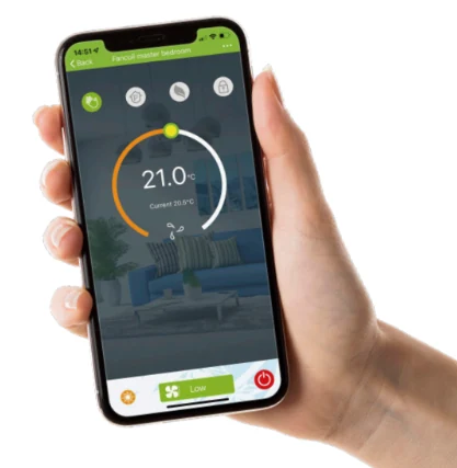 Zaleta Mycond DFCL: sterowanie ze smartfona przez Mycond SmartApp, Polska